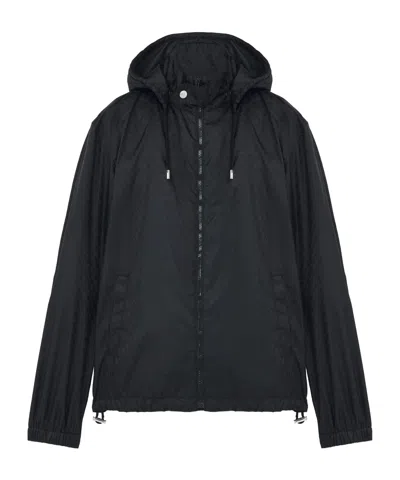 Alexander Mcqueen Men's Skull Jacquard Windbreaker In Black