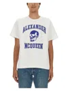 Alexander Mcqueen T-shirt Varsity In White