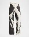 Alexander Mcqueen Skull-print Trousers In White Blac