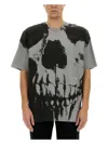 Alexander Mcqueen Skull T-shirt In Grey
