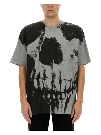 ALEXANDER MCQUEEN MEN'S SKULL PRINT T-SHIRT