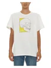 Alexander Mcqueen Men's Skull Print T Shirt In White
