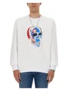Alexander Mcqueen Men's Skull Sweatshirt In White
