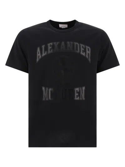 Alexander Mcqueen Men's "skull" T-shirt In Black