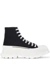 Alexander Mcqueen Tread Slick Sneakers In Black