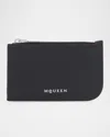 Alexander Mcqueen Black Leather Wallet By  In Black
