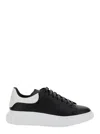 Alexander Mcqueen Black Low Top Sneakers With Chunky Sole And Contrasting Heel In Leather Man In Black