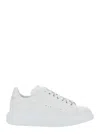 Alexander Mcqueen Chalk Leather Sneakers With Chalk Leather Heel In White