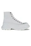 Alexander Mcqueen Tread Slick High Top Sneaker In White
