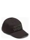 Alexander Mcqueen Branded Baseball Cap With Curved Peak In Black