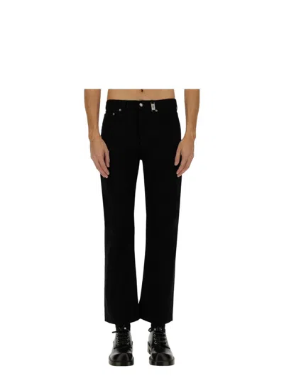ALEXANDER MCQUEEN MEN'S STRAIGHT LEG DENIM JEANS