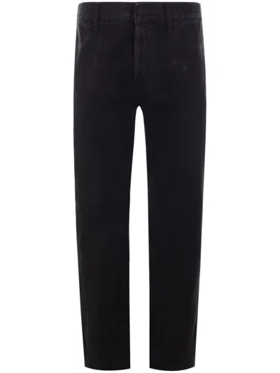 Alexander Mcqueen Creased Straight-leg Trousers In Black