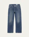 Alexander Mcqueen Straight-leg Denim Jeans In Dusty Blue