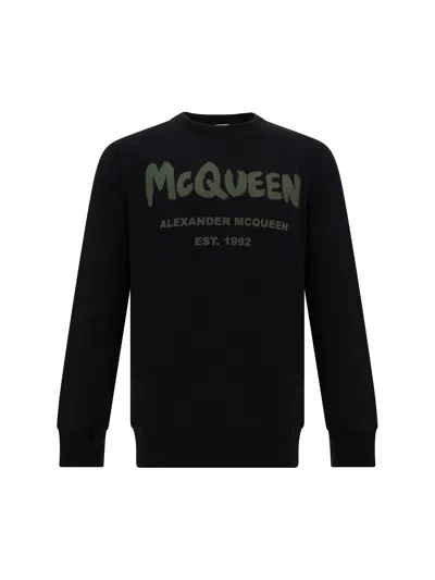 Alexander Mcqueen Sweatshirt  Herren Farbe Schwarz In Multicolor