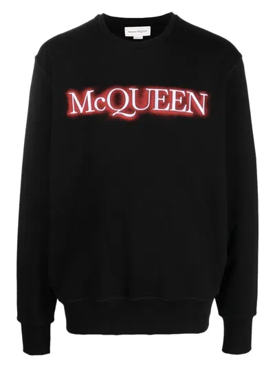 ALEXANDER MCQUEEN MEN'S SWEATSHIRT SPRAY LG