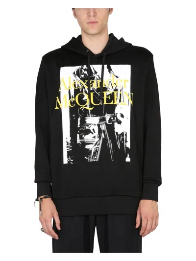 ALEXANDER MCQUEEN MEN'S SWEATSHIRT WITH ATELIER PRINT