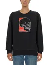 Alexander Mcqueen Alexander Mc Queen Sweatshirt With Embroidered Logo In Black