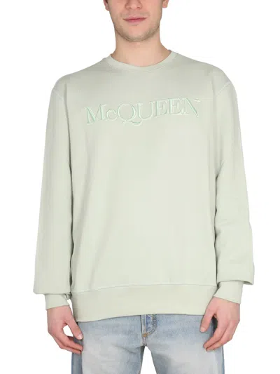ALEXANDER MCQUEEN ALEXANDER MCQUEEN MEN SWEATSHIRT WITH LOGO EMBROIDERY