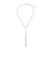 Alexander Mcqueen Men's T-bar Chain Necklace In Palladium In Palladium