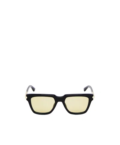 Alexander Mcqueen Men's T-bar Icon Square Sunglasses In Black/brown In Multi
