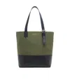 Alexander Mcqueen Men's T-bar Shopper In Khaki/black