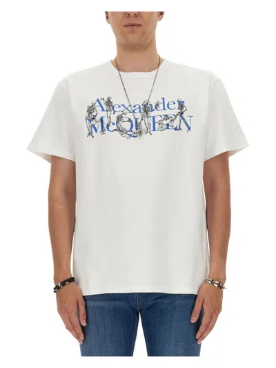 ALEXANDER MCQUEEN MEN'S T SHIRT WITH LOGO