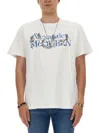 Alexander Mcqueen Alexander Mc Queen Skeleton Band T Shirt In White