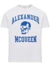 Alexander Mcqueen Men T-shirt With Print In White