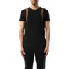Alexander Mcqueen Men's T-shirts Logo In Black