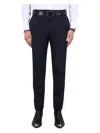 Alexander Mcqueen Tailoring Cigarette Pants In Blue