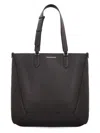 Alexander Mcqueen The Edge Medium Shopper Bag In Black