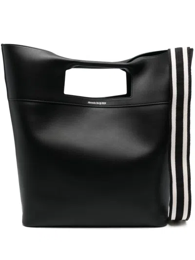 Alexander Mcqueen Men's The Square Tote Bag In Black