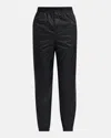 Alexander Mcqueen Men's Tonal Skull Nylon Jacquard Jogger Pants In Black