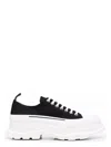 Alexander Mcqueen Alexander Mc Queen Black/white Tread Slick Shoes In Black