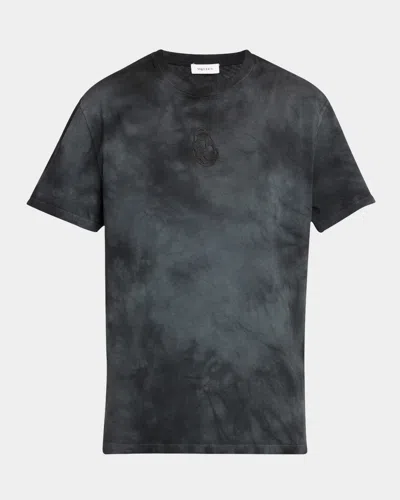 ALEXANDER MCQUEEN MEN'S UNEVEN TIE-DYE T-SHIRT