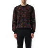 Alexander Mcqueen Men's Victorian Emb Sweatshirt In Brown