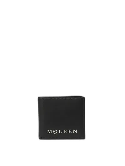 Alexander Mcqueen Mcqueen Bi Fold Cc Card Holder In Black