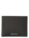 Alexander Mcqueen Men Wallet With Logo In Black