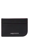 Alexander Mcqueen Black Leather Wallet By  In Black