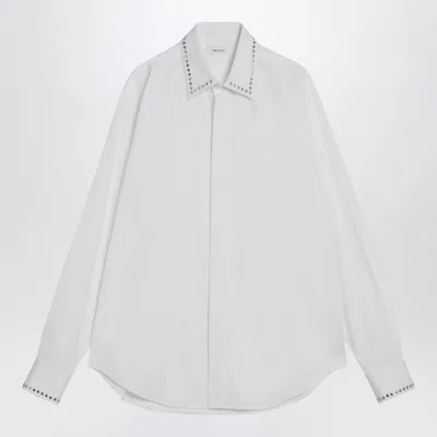 Alexander Mcqueen Alexander Mc Queen White Cotton Shirt With Studs