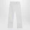 Alexander Mcqueen Alexander Mc Queen White Denim Trousers In Multi