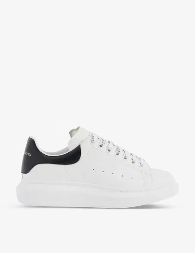 Alexander Mcqueen Mens White Oversized-sole Leather Low-top Trainers