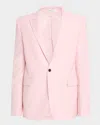 Alexander Mcqueen Men's Wool And Mohair Peak-lapel Tuxedo Jacket In Pink