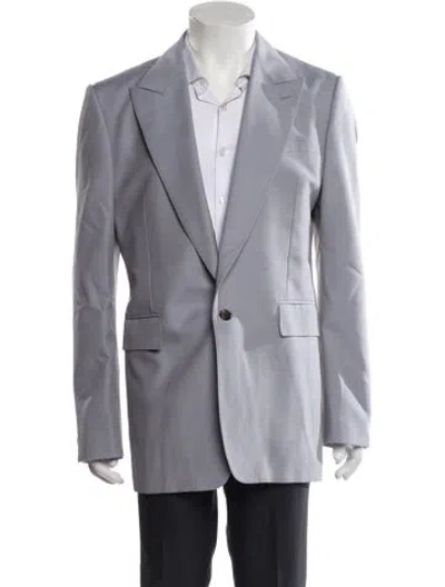 Pre-owned Alexander Mcqueen Men's Wool Blazer In Gray