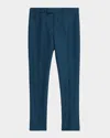 Alexander Mcqueen Men's Wool Cigarette Pants In Gray