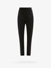 Alexander Mcqueen Men Wool Tuxedo Trouser With Satin Details In Black