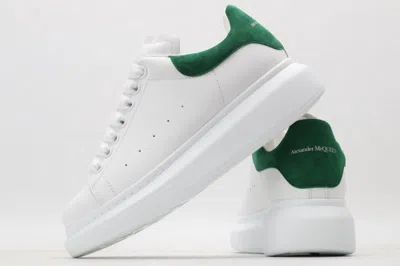Pre-owned Alexander Mcqueen Mens Size  Oversized Classic White\green Suede Tail Shoes