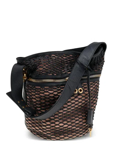 Pre-owned Alexander Mcqueen Mesh-net Bucket Bag