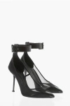 Alexander Mcqueen Mesh Pumps With Ankle Strap 10cm
