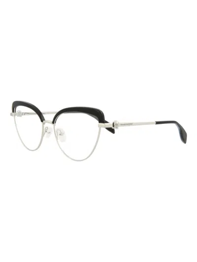 Alexander Mcqueen Metal Cat Eye Women's Optical Frames